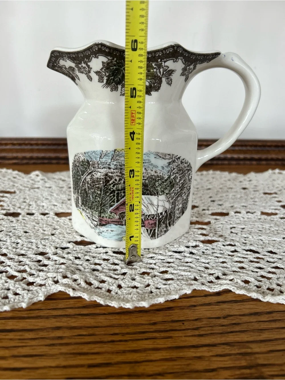 Vintage Johnson Brothers Beverage Pitcher “The Friendly Village” Collection EUC